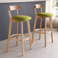 Modern Backrest Armless Counter Stool Wood Household Bar Stool with Cushion Clearhalo 'Bar Furniture' 'Bar Stools' 'bar_stools' 'furn' 'furn_bar_stools' 'furniture_bar_stools' 'Kitchen & Dining Furniture' 'kitchen&dining_furn' 'kitchen' 'kitchen_furn' Furniture' 4354456