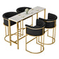 Glam Backrest Counter Stool Iron Household Bar Stool with Velvet Cushion and Pedal Clearhalo 'Bar Furniture' 'Bar Stools' 'bar_stools' 'furn' 'furn_bar_stools' 'furniture_bar_stools' 'Kitchen & Dining Furniture' 'kitchen&dining_furn' 'kitchen' 'kitchen_furn' Furniture' 4354534