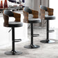 Modern Backrest Liftable Stool Iron Household Bar Stool with Cushion and Pedal Clearhalo 'Bar Furniture' 'Bar Stools' 'bar_stools' 'furn' 'furn_bar_stools' 'furniture_bar_stools' 'Kitchen & Dining Furniture' 'kitchen&dining_furn' 'kitchen' 'kitchen_furn' Furniture' 4354541