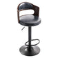 Modern Backrest Liftable Stool Iron Household Bar Stool with Cushion and Pedal Matte Black 1 Piece Clearhalo 'Bar Furniture' 'Bar Stools' 'bar_stools' 'furn' 'furn_bar_stools' 'furniture_bar_stools' 'Kitchen & Dining Furniture' 'kitchen&dining_furn' 'kitchen' 'kitchen_furn' Furniture' 4354549