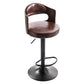 Modern Backrest Liftable Stool Iron Household Bar Stool with Cushion and Pedal Clearhalo 'Bar Furniture' 'Bar Stools' 'bar_stools' 'furn' 'furn_bar_stools' 'furniture_bar_stools' 'Kitchen & Dining Furniture' 'kitchen&dining_furn' 'kitchen' 'kitchen_furn' Furniture' 4354550