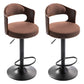 Modern Backrest Liftable Stool Iron Household Bar Stool with Cushion and Pedal Coffee 2 Piece Set Clearhalo 'Bar Furniture' 'Bar Stools' 'bar_stools' 'furn' 'furn_bar_stools' 'furniture_bar_stools' 'Kitchen & Dining Furniture' 'kitchen&dining_furn' 'kitchen' 'kitchen_furn' Furniture' 4354576