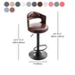 Modern Backrest Liftable Stool Iron Household Bar Stool with Cushion and Pedal Clearhalo 'Bar Furniture' 'Bar Stools' 'bar_stools' 'furn' 'furn_bar_stools' 'furniture_bar_stools' 'Kitchen & Dining Furniture' 'kitchen&dining_furn' 'kitchen' 'kitchen_furn' Furniture' 4354590