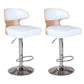 Modern Backrest Liftable Stool Steel Household Bar Stool with Cushion and Pedal White 2 Piece Set Clearhalo 'Bar Furniture' 'Bar Stools' 'bar_stools' 'furn' 'furn_bar_stools' 'furniture_bar_stools' 'Kitchen & Dining Furniture' 'kitchen&dining_furn' 'kitchen' 'kitchen_furn' Furniture' 4354623