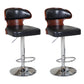 Modern Backrest Liftable Stool Steel Household Bar Stool with Cushion and Pedal Black 2 Piece Set Clearhalo 'Bar Furniture' 'Bar Stools' 'bar_stools' 'furn' 'furn_bar_stools' 'furniture_bar_stools' 'Kitchen & Dining Furniture' 'kitchen&dining_furn' 'kitchen' 'kitchen_furn' Furniture' 4354630