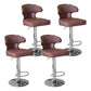 Modern Backrest Liftable Stool Steel Household Bar Stool with Cushion and Pedal Coffee 4 Piece Set Clearhalo 'Bar Furniture' 'Bar Stools' 'bar_stools' 'furn' 'furn_bar_stools' 'furniture_bar_stools' 'Kitchen & Dining Furniture' 'kitchen&dining_furn' 'kitchen' 'kitchen_furn' Furniture' 4354639