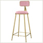 Glam Metal Upholstered Barstool Indoor Bar Stool With Cushion and Iron Legs Clearhalo 'Bar Furniture' 'Bar Stools' 'bar_stools' 'furn' 'furn_bar_stools' 'furniture_bar_stools' 'Kitchen & Dining Furniture' 'kitchen&dining_furn' 'kitchen' 'kitchen_furn' Furniture' 4354654