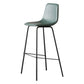Indoor Faux Leather Bar Stool Modern Bucket Arm-less Low Back Counter Chair Green 1 Piece Clearhalo 'Bar Furniture' 'Bar Stools' 'bar_stools' 'furn' 'furn_bar_stools' 'furniture_bar_stools' 'Kitchen & Dining Furniture' 'kitchen&dining_furn' 'kitchen' 'kitchen_furn' Furniture' 4354688