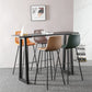 Indoor Faux Leather Bar Stool Modern Bucket Arm-less Low Back Counter Chair Clearhalo 'Bar Furniture' 'Bar Stools' 'bar_stools' 'furn' 'furn_bar_stools' 'furniture_bar_stools' 'Kitchen & Dining Furniture' 'kitchen&dining_furn' 'kitchen' 'kitchen_furn' Furniture' 4354705