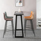 Indoor Faux Leather Bar Stool Modern Bucket Arm-less Low Back Counter Chair Clearhalo 'Bar Furniture' 'Bar Stools' 'bar_stools' 'furn' 'furn_bar_stools' 'furniture_bar_stools' 'Kitchen & Dining Furniture' 'kitchen&dining_furn' 'kitchen' 'kitchen_furn' Furniture' 4354710