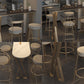 Glam Stone Pub Bar Table Indoor Gold Iron Bar Dining Table with Double Pedestal Clearhalo 'Bar Furniture' 'Bar Tables' 'bar_tables' 'furn' 'furn_bar_tables' 'Furniture' 'furniture_bar_tables' 'Kitchen & Dining Furniture' 'kitchen&dining_furn' 'kitchen' 4354828