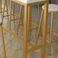 Glam Rectangle Indoor Pub Bar Table Gold Iron Bar Dining Table with Trestle Pedestal Clearhalo 'Bar Furniture' 'Bar Tables' 'bar_tables' 'furn' 'furn_bar_tables' 'Furniture' 'furniture_bar_tables' 'Kitchen & Dining Furniture' 'kitchen&dining_furn' 'kitchen' 4354888
