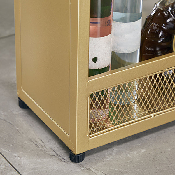 Glam Rectangle Pine Pub Bar Table Indoor Metal Double Pedestal Bar Dining Table with Shelf Clearhalo 'Bar Furniture' 'Bar Tables' 'bar_tables' 'furn' 'furn_bar_tables' 'Furniture' 'furniture_bar_tables' 'Kitchen & Dining Furniture' 'kitchen&dining_furn' 'kitchen' 4354910