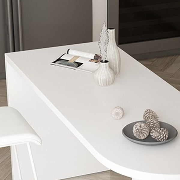 Kitchen Wood Top Counter Table Wood Legs Industrial Style 42-inch Bar Table Clearhalo 'Bar Furniture' 'Bar Tables' 'bar_tables' 'furn' 'furn_bar_tables' 'Furniture' 'furniture_bar_tables' 'Kitchen & Dining Furniture' 'kitchen&dining_furn' 'kitchen' 4355073