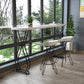 Glam Style 42-inch Height Bar Table Wood Top Pub Table for Living Room Black White Clearhalo 'Bar Furniture' 'Bar Tables' 'bar_tables' 'furn' 'furn_bar_tables' 'Furniture' 'furniture_bar_tables' 'Kitchen & Dining Furniture' 'kitchen&dining_furn' 'kitchen' 4355098