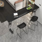 Glam Style 42-inch Height Bar Table Wood Top Pub Table for Living Room Clearhalo 'Bar Furniture' 'Bar Tables' 'bar_tables' 'furn' 'furn_bar_tables' 'Furniture' 'furniture_bar_tables' 'Kitchen & Dining Furniture' 'kitchen&dining_furn' 'kitchen' 4355101