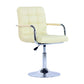 Modern Backrest Liftable Stool Steel Household Bar Stool with Cushion Beige 1 Piece Short Stool(22"H) Clearhalo 'Bar Furniture' 'Bar Stools' 'bar_stools' 'furn' 'furn_bar_stools' 'furniture_bar_stools' 'Kitchen & Dining Furniture' 'kitchen&dining_furn' 'kitchen' 'kitchen_furn' Furniture' 4356570