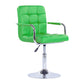 Modern Backrest Liftable Stool Steel Household Bar Stool with Cushion Green 1 Piece Short Stool(22"H) Clearhalo 'Bar Furniture' 'Bar Stools' 'bar_stools' 'furn' 'furn_bar_stools' 'furniture_bar_stools' 'Kitchen & Dining Furniture' 'kitchen&dining_furn' 'kitchen' 'kitchen_furn' Furniture' 4356576