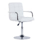 Modern Backrest Liftable Stool Steel Household Bar Stool with Cushion White 1 Piece Short Stool(22"H) Clearhalo 'Bar Furniture' 'Bar Stools' 'bar_stools' 'furn' 'furn_bar_stools' 'furniture_bar_stools' 'Kitchen & Dining Furniture' 'kitchen&dining_furn' 'kitchen' 'kitchen_furn' Furniture' 4356578