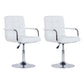 Modern Backrest Liftable Stool Steel Household Bar Stool with Cushion White 2 Piece Set Short Stool(22"H) Clearhalo 'Bar Furniture' 'Bar Stools' 'bar_stools' 'furn' 'furn_bar_stools' 'furniture_bar_stools' 'Kitchen & Dining Furniture' 'kitchen&dining_furn' 'kitchen' 'kitchen_furn' Furniture' 4356598