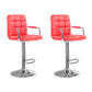Modern Backrest Liftable Stool Steel Household Bar Stool with Cushion Red 2 Piece Set Counter Stool (24"H) Clearhalo 'Bar Furniture' 'Bar Stools' 'bar_stools' 'furn' 'furn_bar_stools' 'furniture_bar_stools' 'Kitchen & Dining Furniture' 'kitchen&dining_furn' 'kitchen' 'kitchen_furn' Furniture' 4356609