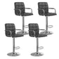 Modern Backrest Liftable Stool Steel Household Bar Stool with Cushion Black 4 Piece Set Clearhalo 'Bar Furniture' 'Bar Stools' 'bar_stools' 'furn' 'furn_bar_stools' 'furniture_bar_stools' 'Kitchen & Dining Furniture' 'kitchen&dining_furn' 'kitchen' 'kitchen_furn' Furniture' 4356621