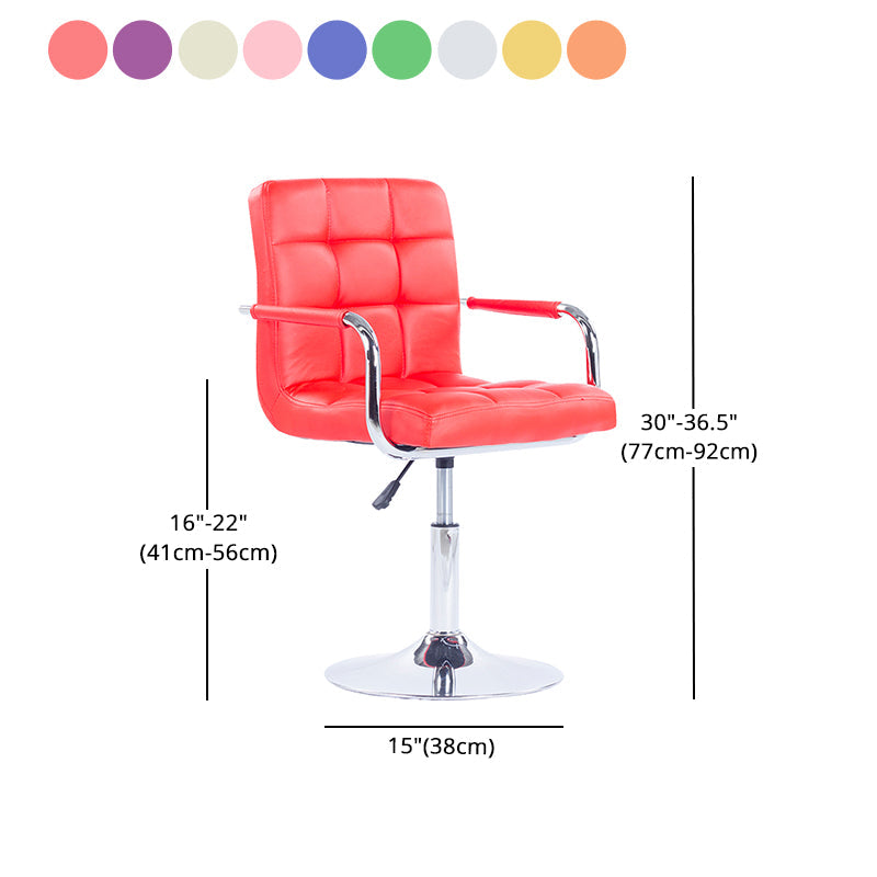 Modern Backrest Liftable Stool Steel Household Bar Stool with Cushion Clearhalo 'Bar Furniture' 'Bar Stools' 'bar_stools' 'furn' 'furn_bar_stools' 'furniture_bar_stools' 'Kitchen & Dining Furniture' 'kitchen&dining_furn' 'kitchen' 'kitchen_furn' Furniture' 4356628
