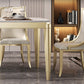 Traditional Luxury Dining Table Rectangle Sintered Stone 4 Legs Table with Wooden Base Clearhalo ' dining_table' 'Dining Tables & Seating' 'Dining Tables' 'furn' 'furn_dining_table' 'Furniture' 'furniture_dining_table' 'Kitchen & Dining Furniture' 'kitchen&dining_furn' 'kitchen' 'kitchen_dining_table' 4369009