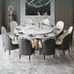 Round Dinette Table Traditional Luxury Dining Site Table with Pedestal Base Clearhalo ' dining_table' 'Dining Tables & Seating' 'Dining Tables' 'furn' 'furn_dining_table' 'Furniture' 'furniture_dining_table' 'Kitchen & Dining Furniture' 'kitchen&dining_furn' 'kitchen' 'kitchen_dining_table' 4369014
