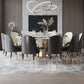 Round Dinette Table Traditional Luxury Dining Site Table with Pedestal Base Clearhalo ' dining_table' 'Dining Tables & Seating' 'Dining Tables' 'furn' 'furn_dining_table' 'Furniture' 'furniture_dining_table' 'Kitchen & Dining Furniture' 'kitchen&dining_furn' 'kitchen' 'kitchen_dining_table' 4369021