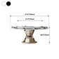 Round Dinette Table Traditional Luxury Dining Site Table with Pedestal Base Clearhalo ' dining_table' 'Dining Tables & Seating' 'Dining Tables' 'furn' 'furn_dining_table' 'Furniture' 'furniture_dining_table' 'Kitchen & Dining Furniture' 'kitchen&dining_furn' 'kitchen' 'kitchen_dining_table' 4369022