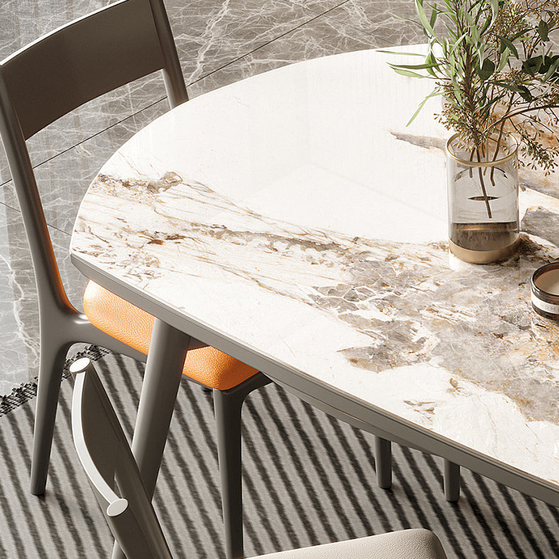Modern Extendable Dining Table Round Dining Table with 4 Wood Legs Clearhalo ' dining_table' 'Dining Tables & Seating' 'Dining Tables' 'furn' 'furn_dining_table' 'Furniture' 'furniture_dining_table' 'Kitchen & Dining Furniture' 'kitchen&dining_furn' 'kitchen' 'kitchen_dining_table' 4369029
