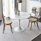 Round Tulip Base Dinette Table Traditional Luxury Dining Room Table for Home Clearhalo ' dining_table' 'Dining Tables & Seating' 'Dining Tables' 'furn' 'furn_dining_table' 'Furniture' 'furniture_dining_table' 'Kitchen & Dining Furniture' 'kitchen&dining_furn' 'kitchen' 'kitchen_dining_table' 4369057