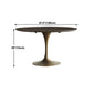 Round Tulip Base Dinette Table Traditional Luxury Dining Room Table for Home Clearhalo ' dining_table' 'Dining Tables & Seating' 'Dining Tables' 'furn' 'furn_dining_table' 'Furniture' 'furniture_dining_table' 'Kitchen & Dining Furniture' 'kitchen&dining_furn' 'kitchen' 'kitchen_dining_table' 4369064