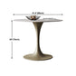Round Tulip Base Dinette Table Traditional Luxury Dining Room Table for Home Clearhalo ' dining_table' 'Dining Tables & Seating' 'Dining Tables' 'furn' 'furn_dining_table' 'Furniture' 'furniture_dining_table' 'Kitchen & Dining Furniture' 'kitchen&dining_furn' 'kitchen' 'kitchen_dining_table' 4369067