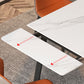 Contemporary Style Extendable Table Stone Rectangle Dining Table for Dining Room Clearhalo ' dining_table' 'Dining Tables & Seating' 'Dining Tables' 'furn' 'furn_dining_table' 'Furniture' 'furniture_dining_table' 'Kitchen & Dining Furniture' 'kitchen&dining_furn' 'kitchen' 'kitchen_dining_table' 4369077