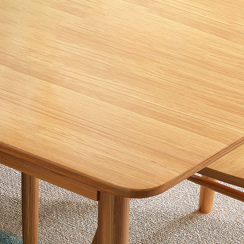 Solid Wood Modern Rectangle Dining Table Rubberwood Top Table,51.5"L x 31.5"W x 29.5"H Clearhalo ' dining_table' 'Dining Tables & Seating' 'Dining Tables' 'furn' 'furn_dining_table' 'Furniture' 'furniture_dining_table' 'Kitchen & Dining Furniture' 'kitchen&dining_furn' 'kitchen' 'kitchen_dining_table' 4369105