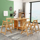 Mid-Century Dining Table Rectangle Solid Wood Drop-Leaf Dining Table for Home Use Clearhalo ' dining_table' 'Dining Tables & Seating' 'Dining Tables' 'furn' 'furn_dining_table' 'Furniture' 'furniture_dining_table' 'Kitchen & Dining Furniture' 'kitchen&dining_furn' 'kitchen' 'kitchen_dining_table' 4369132