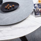 Stone Dining Table Simple Style Round Dining Site Table with Turntable Clearhalo ' dining_table' 'Dining Tables & Seating' 'Dining Tables' 'furn' 'furn_dining_table' 'Furniture' 'furniture_dining_table' 'Kitchen & Dining Furniture' 'kitchen&dining_furn' 'kitchen' 'kitchen_dining_table' 4369141
