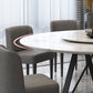 Marble Dining Table Simple Style Round Dining Site Table with Turntable Clearhalo ' dining_table' 'Dining Tables & Seating' 'Dining Tables' 'furn' 'furn_dining_table' 'Furniture' 'furniture_dining_table' 'Kitchen & Dining Furniture' 'kitchen&dining_furn' 'kitchen' 'kitchen_dining_table' 4369150