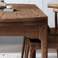 Modern Style Brown Dining Table Round Solid Wood Dining Table with 4 Legs for Home Clearhalo ' dining_table' 'Dining Tables & Seating' 'Dining Tables' 'furn' 'furn_dining_table' 'Furniture' 'furniture_dining_table' 'Kitchen & Dining Furniture' 'kitchen&dining_furn' 'kitchen' 'kitchen_dining_table' 4369163