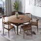 Modern Style Brown Dining Table Round Solid Wood Dining Table with 4 Legs for Home Clearhalo ' dining_table' 'Dining Tables & Seating' 'Dining Tables' 'furn' 'furn_dining_table' 'Furniture' 'furniture_dining_table' 'Kitchen & Dining Furniture' 'kitchen&dining_furn' 'kitchen' 'kitchen_dining_table' 4369169