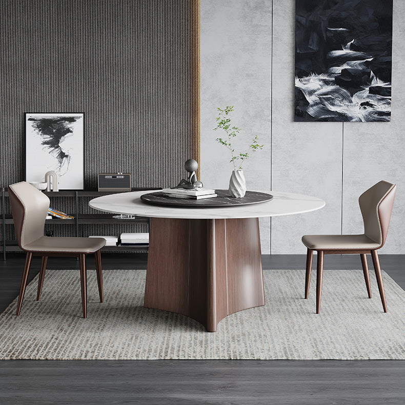 Stone Dining Table Traditional Luxury Round Dining Site Table with Pedestal Base Clearhalo ' dining_table' 'Dining Tables & Seating' 'Dining Tables' 'furn' 'furn_dining_table' 'Furniture' 'furniture_dining_table' 'Kitchen & Dining Furniture' 'kitchen&dining_furn' 'kitchen' 'kitchen_dining_table' 4369176