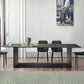 Metal Traditional Luxury Rectangle Indoor Table Sintered Stone Top Table for Home Clearhalo ' dining_table' 'Dining Tables & Seating' 'Dining Tables' 'furn' 'furn_dining_table' 'Furniture' 'furniture_dining_table' 'Kitchen & Dining Furniture' 'kitchen&dining_furn' 'kitchen' 'kitchen_dining_table' 4369194