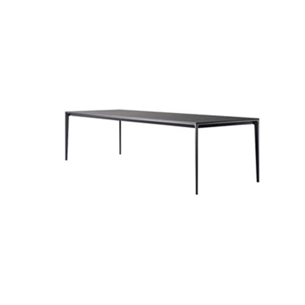 Modern Style Black Dining Table Rectangle Sintered Stone Table with 4 Legs for Kitchen Clearhalo ' dining_table' 'Dining Tables & Seating' 'Dining Tables' 'furn' 'furn_dining_table' 'Furniture' 'furniture_dining_table' 'Kitchen & Dining Furniture' 'kitchen&dining_furn' 'kitchen' 'kitchen_dining_table' 4369203