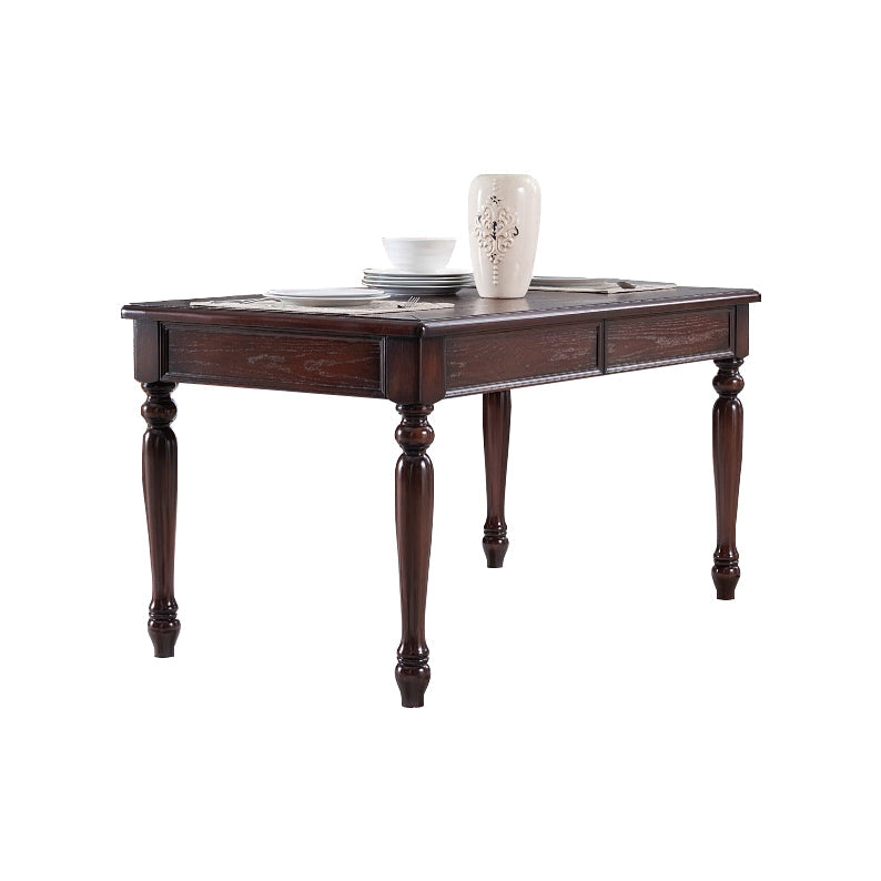 Mid-Century Modern Rectangle Dining Table Wood Table for Kitchen,55"L x 31.5"W x 29.5"H Clearhalo ' dining_table' 'Dining Tables & Seating' 'Dining Tables' 'furn' 'furn_dining_table' 'Furniture' 'furniture_dining_table' 'Kitchen & Dining Furniture' 'kitchen&dining_furn' 'kitchen' 'kitchen_dining_table' 4369215