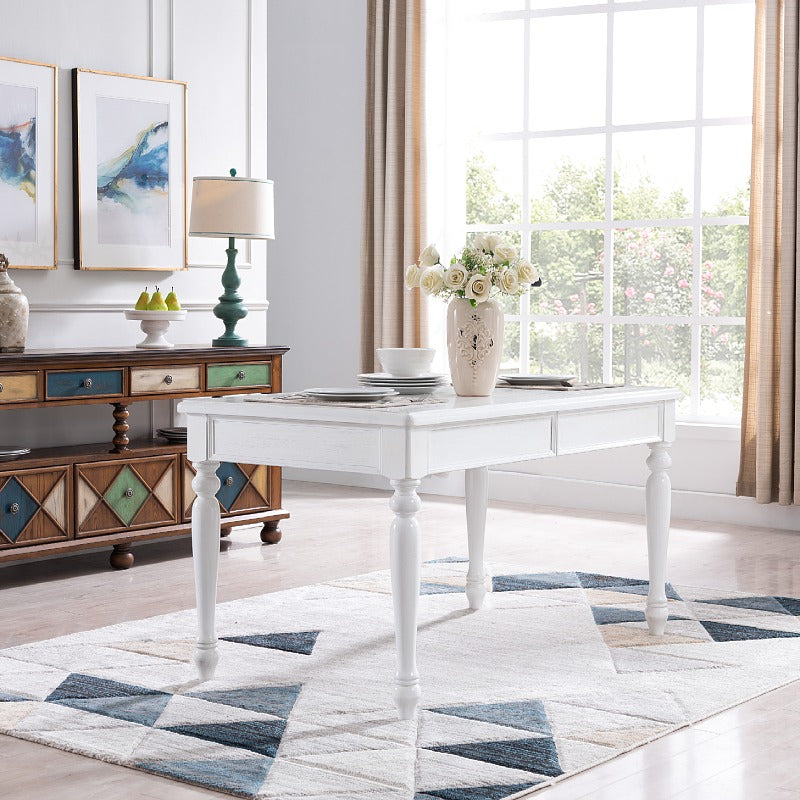 Mid-Century Modern Rectangle Dining Table Wood Table for Kitchen,55"L x 31.5"W x 29.5"H Clearhalo ' dining_table' 'Dining Tables & Seating' 'Dining Tables' 'furn' 'furn_dining_table' 'Furniture' 'furniture_dining_table' 'Kitchen & Dining Furniture' 'kitchen&dining_furn' 'kitchen' 'kitchen_dining_table' 4369220