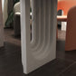 Metal Modern Double Pedestal Table Sintered Stone Table,47.5"L x 31.5"W x 29.5"H Clearhalo ' dining_table' 'Dining Tables & Seating' 'Dining Tables' 'furn' 'furn_dining_table' 'Furniture' 'furniture_dining_table' 'Kitchen & Dining Furniture' 'kitchen&dining_furn' 'kitchen' 'kitchen_dining_table' 4369257