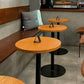 Pedestal Base Dining Site Table Industrial Style Dining Room Collection for Home Round Manufactured Wood 23.6"L x 23.6"W x 29.5"H Clearhalo ' dining_table' 'Dining Tables & Seating' 'Dining Tables' 'furn' 'furn_dining_table' 'Furniture' 'furniture_dining_table' 'Kitchen & Dining Furniture' 'kitchen&dining_furn' 'kitchen' 'kitchen_dining_table' 4369271