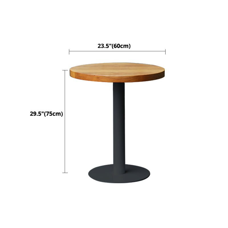 Pedestal Base Dining Site Table Industrial Style Dining Room Collection for Home Clearhalo ' dining_table' 'Dining Tables & Seating' 'Dining Tables' 'furn' 'furn_dining_table' 'Furniture' 'furniture_dining_table' 'Kitchen & Dining Furniture' 'kitchen&dining_furn' 'kitchen' 'kitchen_dining_table' 4369279